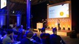Marc Love collects uSkinned Site Builder's award.